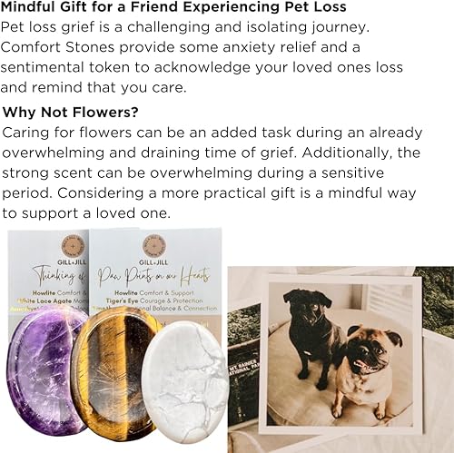 Miniatura 4 de Thinking of You - Piedras de comodidad, cristales curativos, regalos conmemorativos de condolencia por duelo por la pérdida de un ser querido,