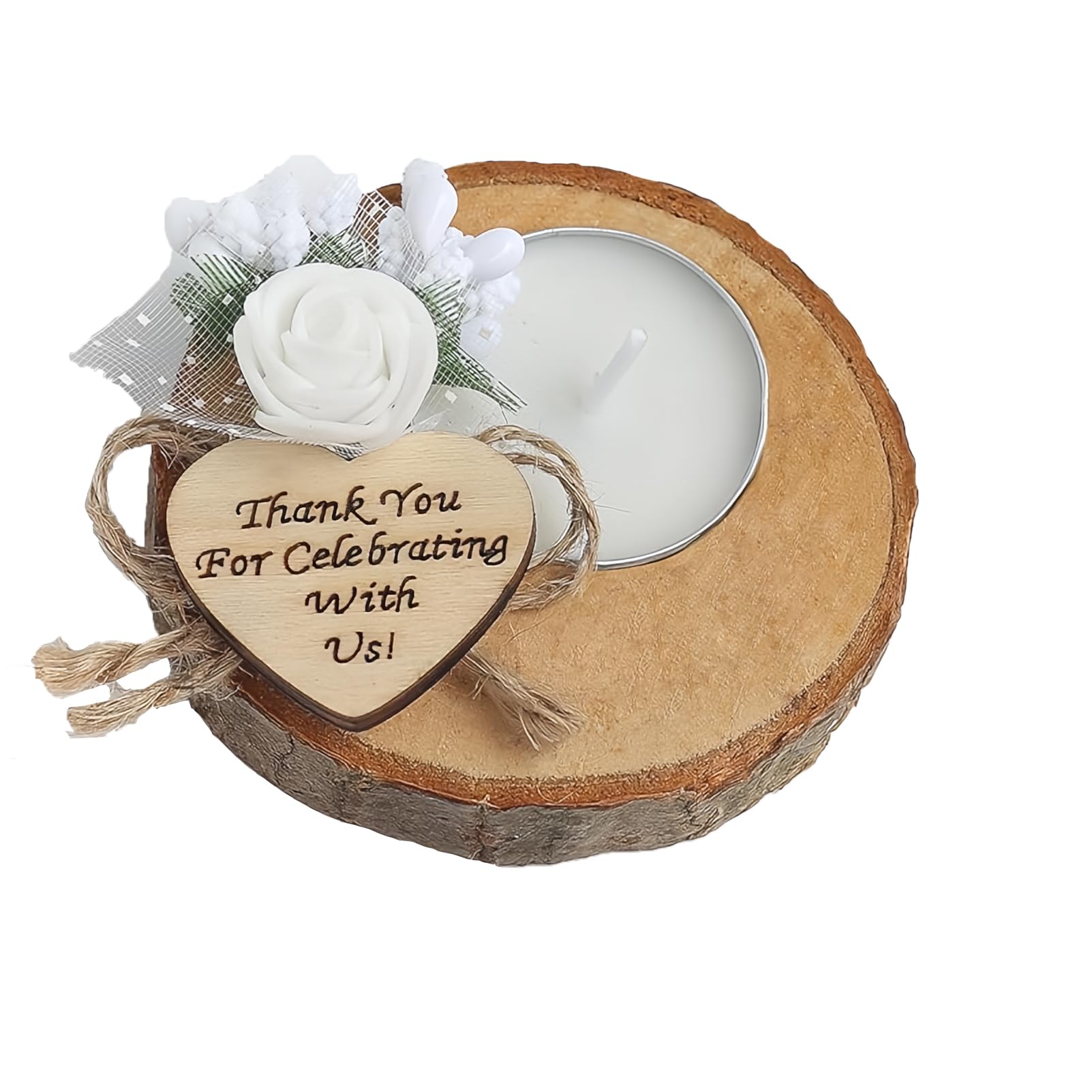 10-Piece Candle Gift Set, Wedding Favor for Guests, Bridal Shower, Baby Shower Party, Thank You Gifts, Birthday Party Return Gifts, Unique Rustic Favors.