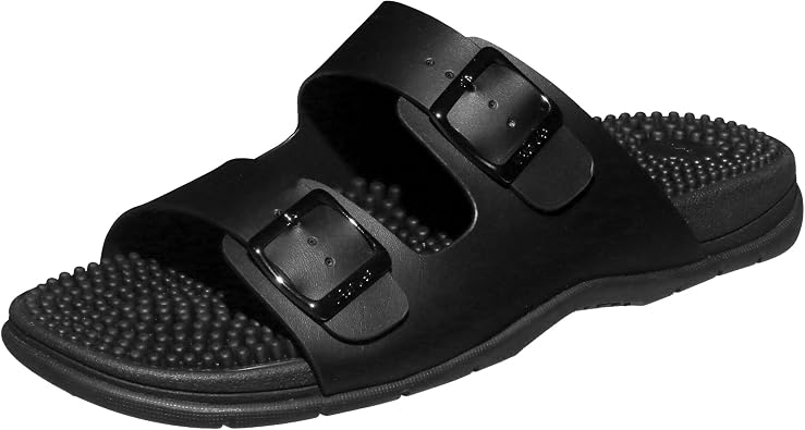 Revs Mens Acupressure & Reflexology Massage Sandals. Vegan, Shock Absorbing, Cushion Sole, Orthotic Arch Support. Take Control of your health, invest in for physical and mental longevity
