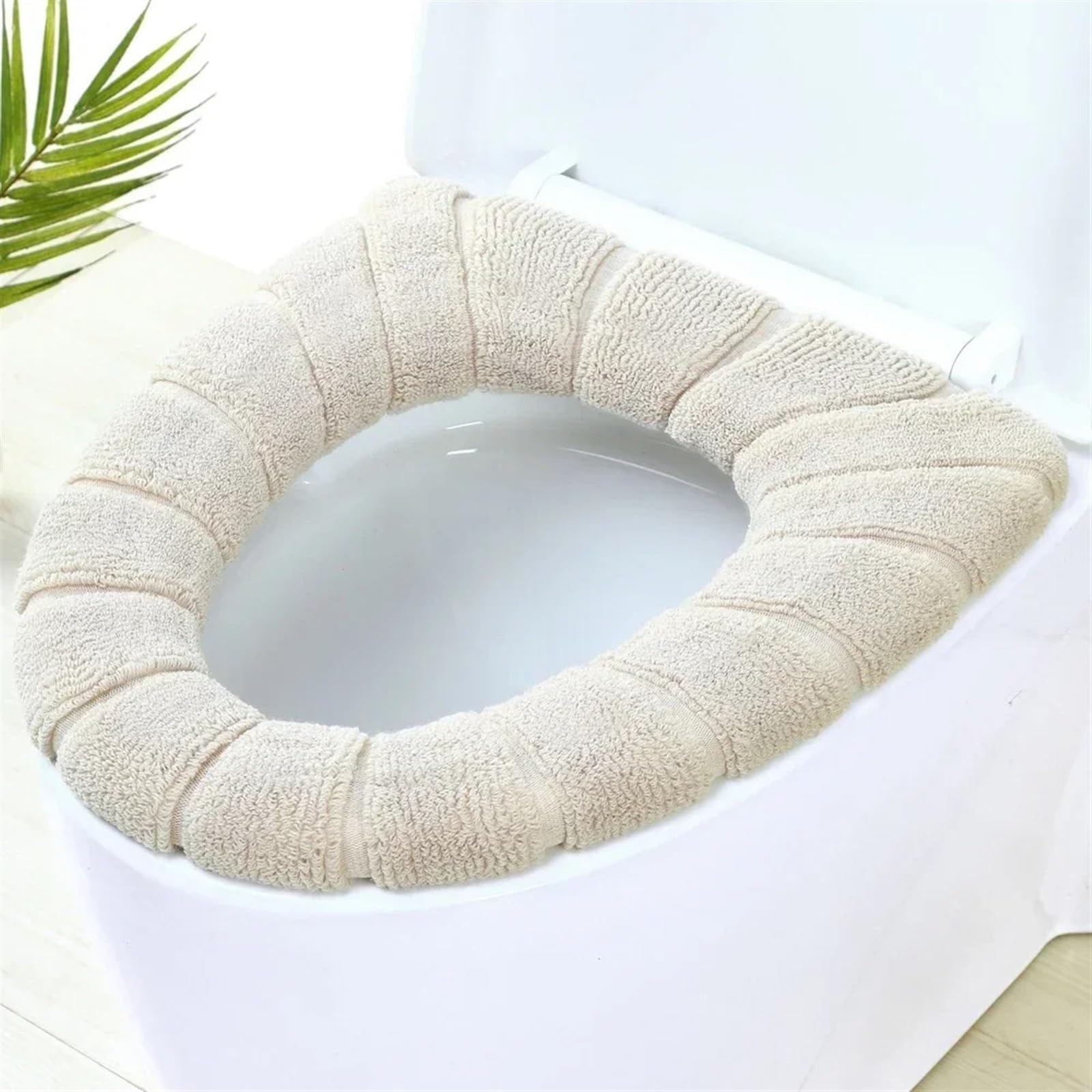 Coussin doux en tricot pour éliminer la sensation de lunette WC glacée