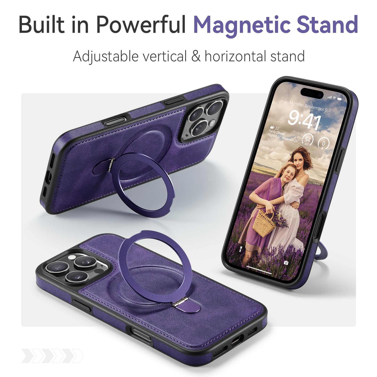 Amazon.com: CHEEWADA for iPhone 16 Pro Max Case with Stand