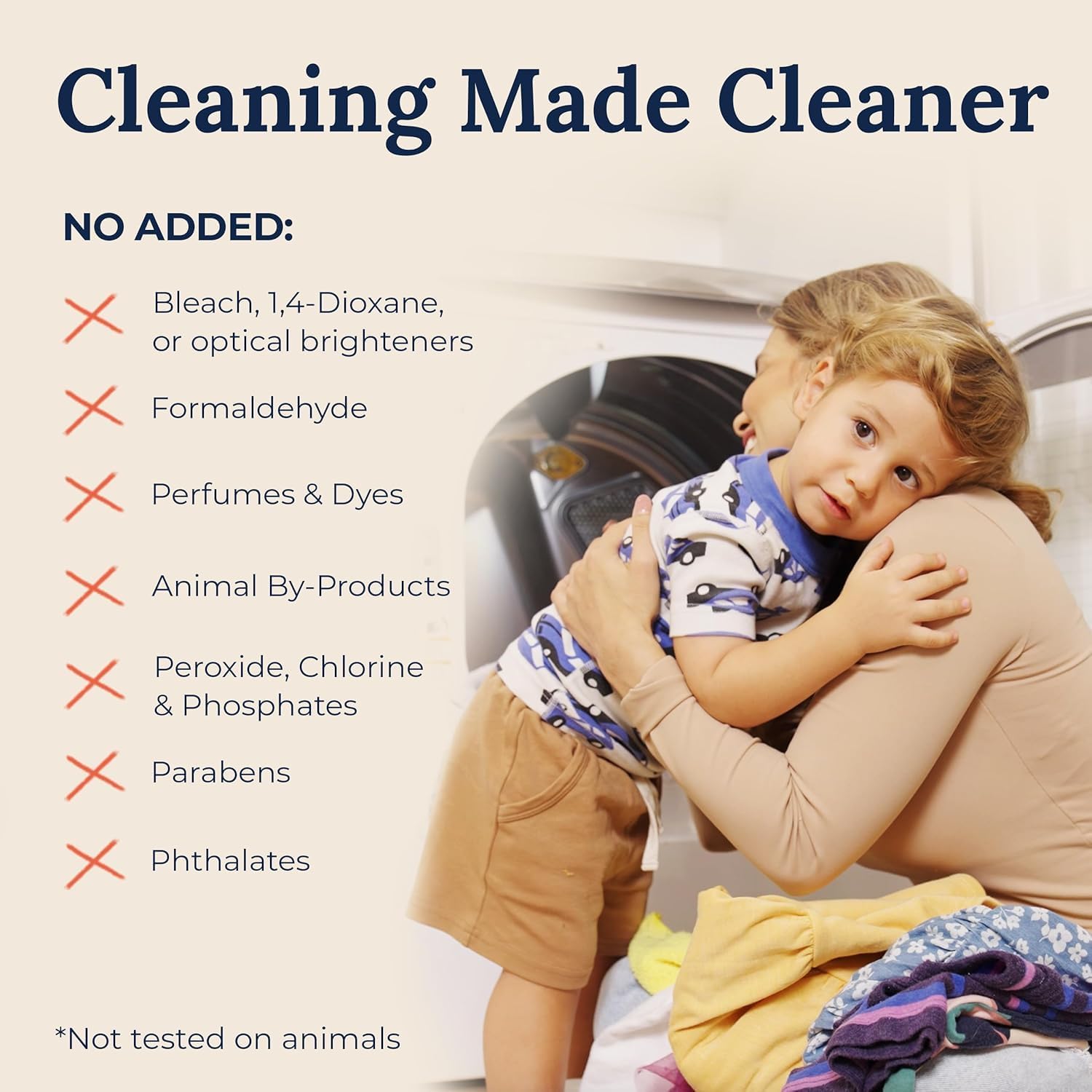 Miss Mouth's Messy Eater Laundry Detergent Sheets - 120 Loads Travel Friendly Detergent Sheets - Hypoallergenic, Sensitive Skin Safe, Pediatrician and Dermatologist Tested, Fragrance Free - Image 7