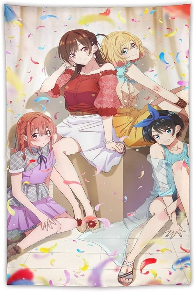 Amazon.co.jp: タペストリー 彼女、お借りします 水原千鶴 ポスター