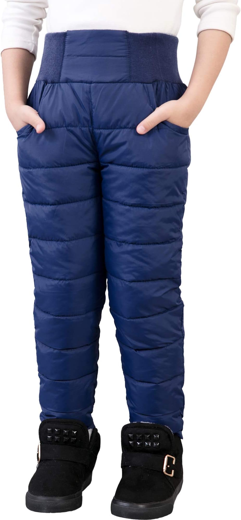 UGREVZ Girls Boys Snow Pants 2-9 Years old Thick Winter Warm Pants Girl Activewear Clothes