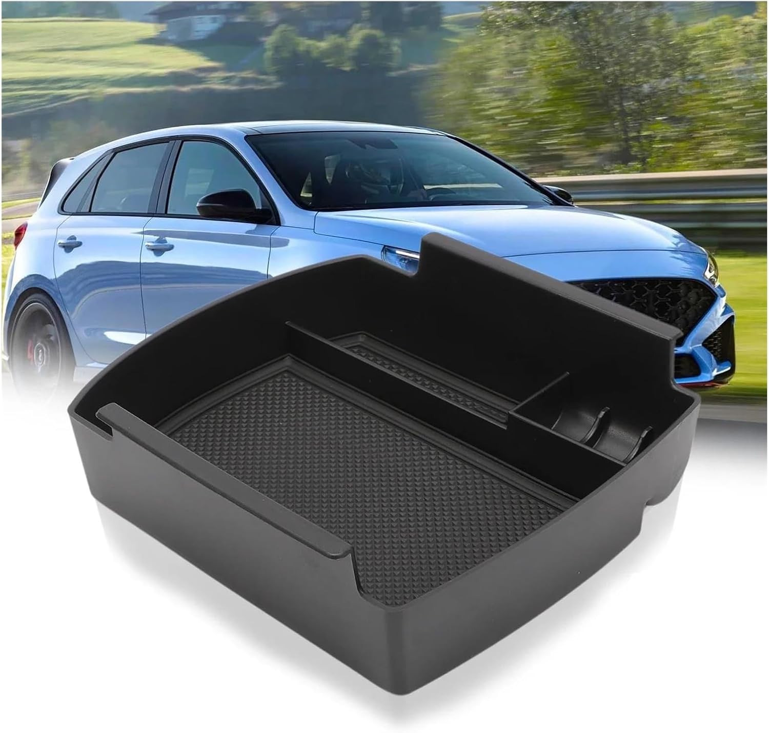 for I30 2017-2023 Interior Accessories Car Armrest Box Storage Central Control Container image 4