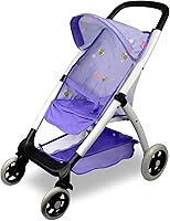 Vista 1 de Cochecito de muñeca bebé para muñecas American Girl de 18 pulgadas con múltiples funciones. (DA422-PURPLE)