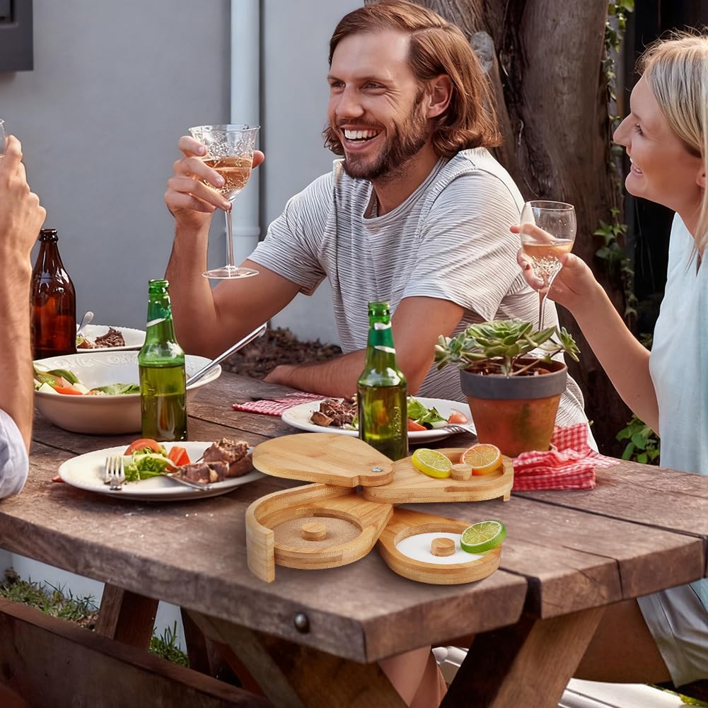 UNICRAFTALE Étagère À 3 Niveaux pour Saumurage De Sel Margarita avec Couvercle Éponges Et Accessoires pour Verres De Bar Outil De Barman pour Margaritas Fournitures De Bartending 20x14,5x6,75 cm