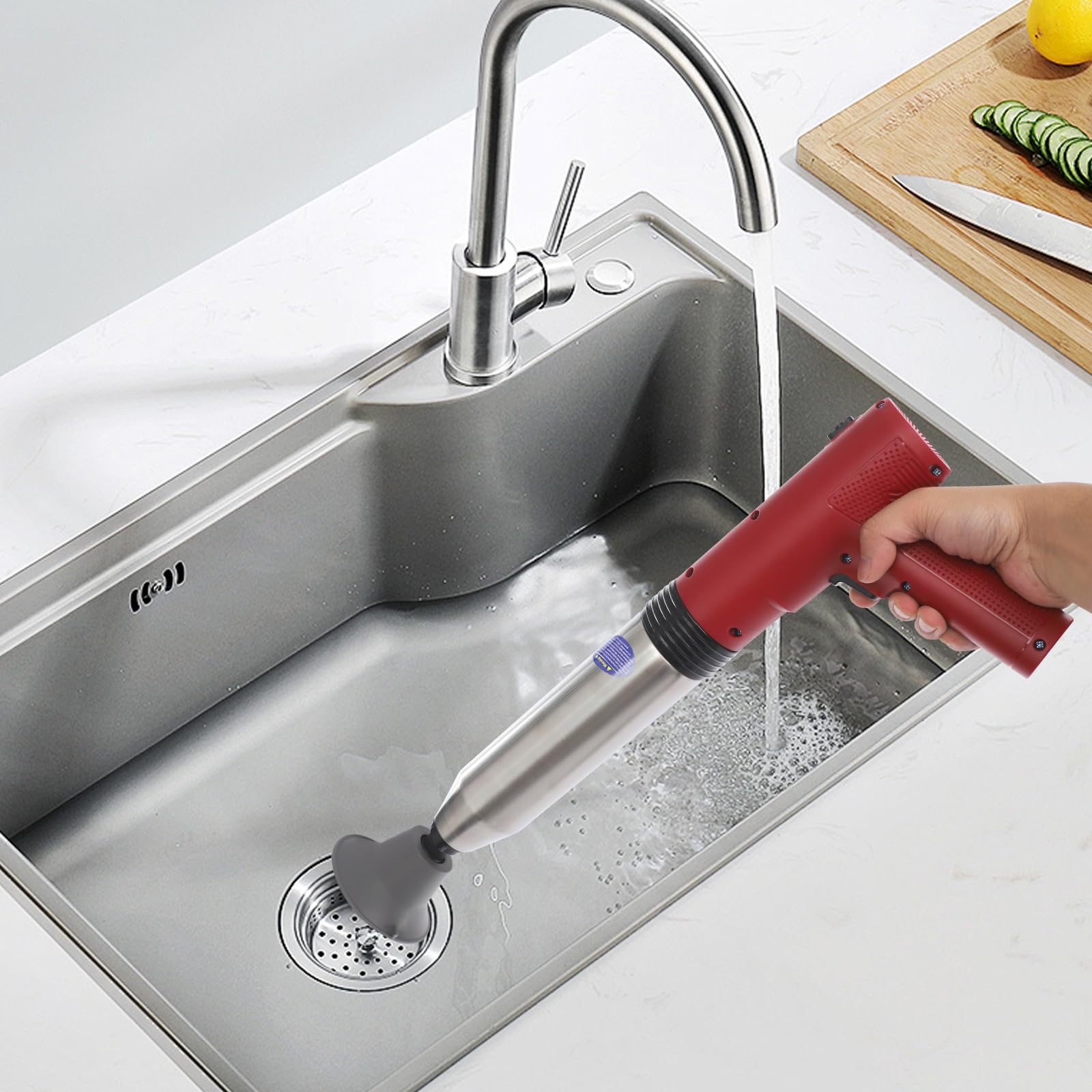 Pompa elettrica per WC, pompa di aspirazione per WC, scarico | Pompa di scarico ad alta pressione con pressione regolabile e valvola di sicurezza, per WC, doccia