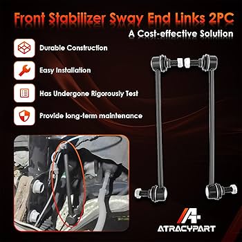 Amazon.com: Front Sway Bar Stabilizer End Links Zinc-Nickel Alloy Amazon.com: Front Sway Bar Stabilizer End Links Zinc-Nickel Alloy