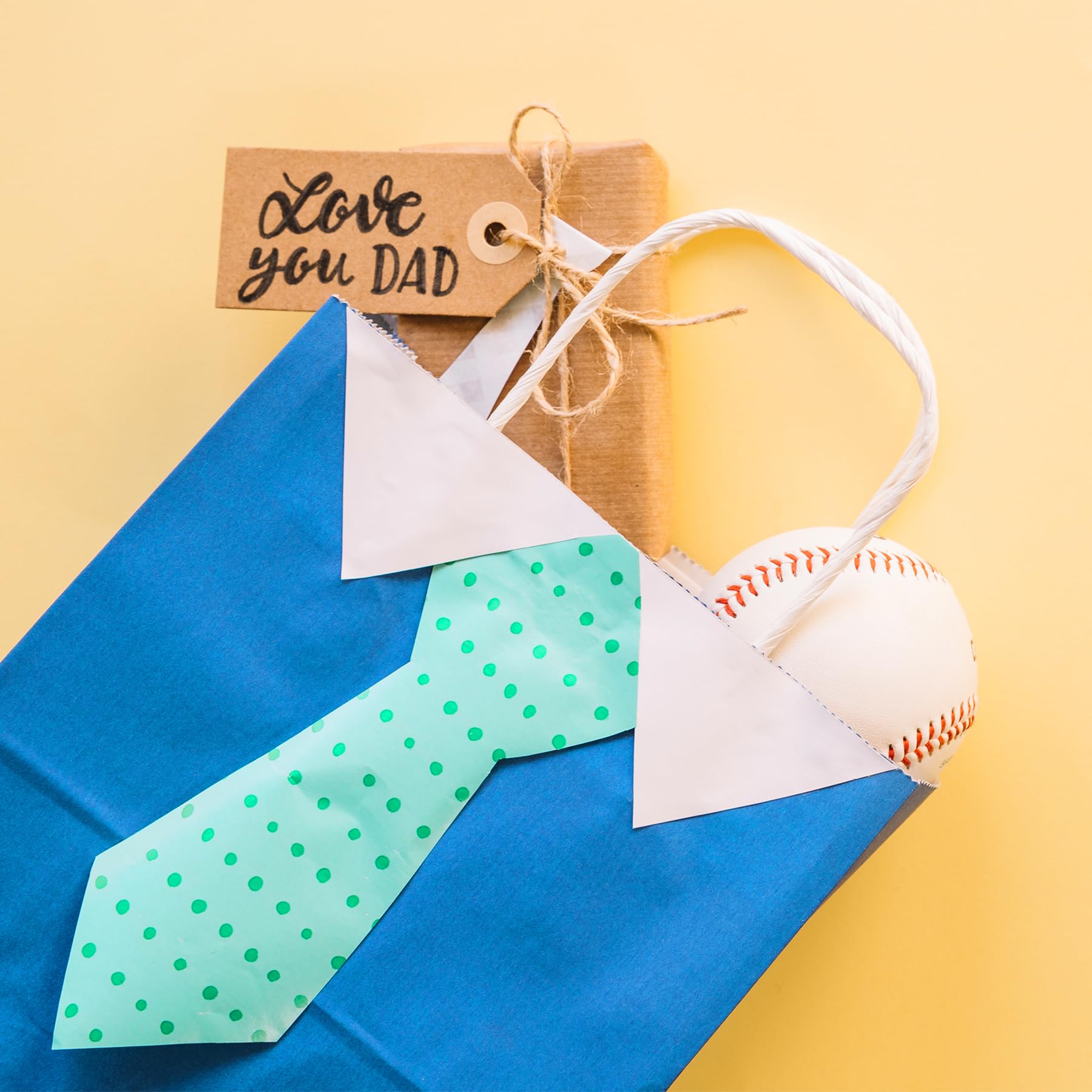PakTalk Papiertüten mit Griffen, 6 Farben, mittelgroße Geschenktüten, 24 Stück