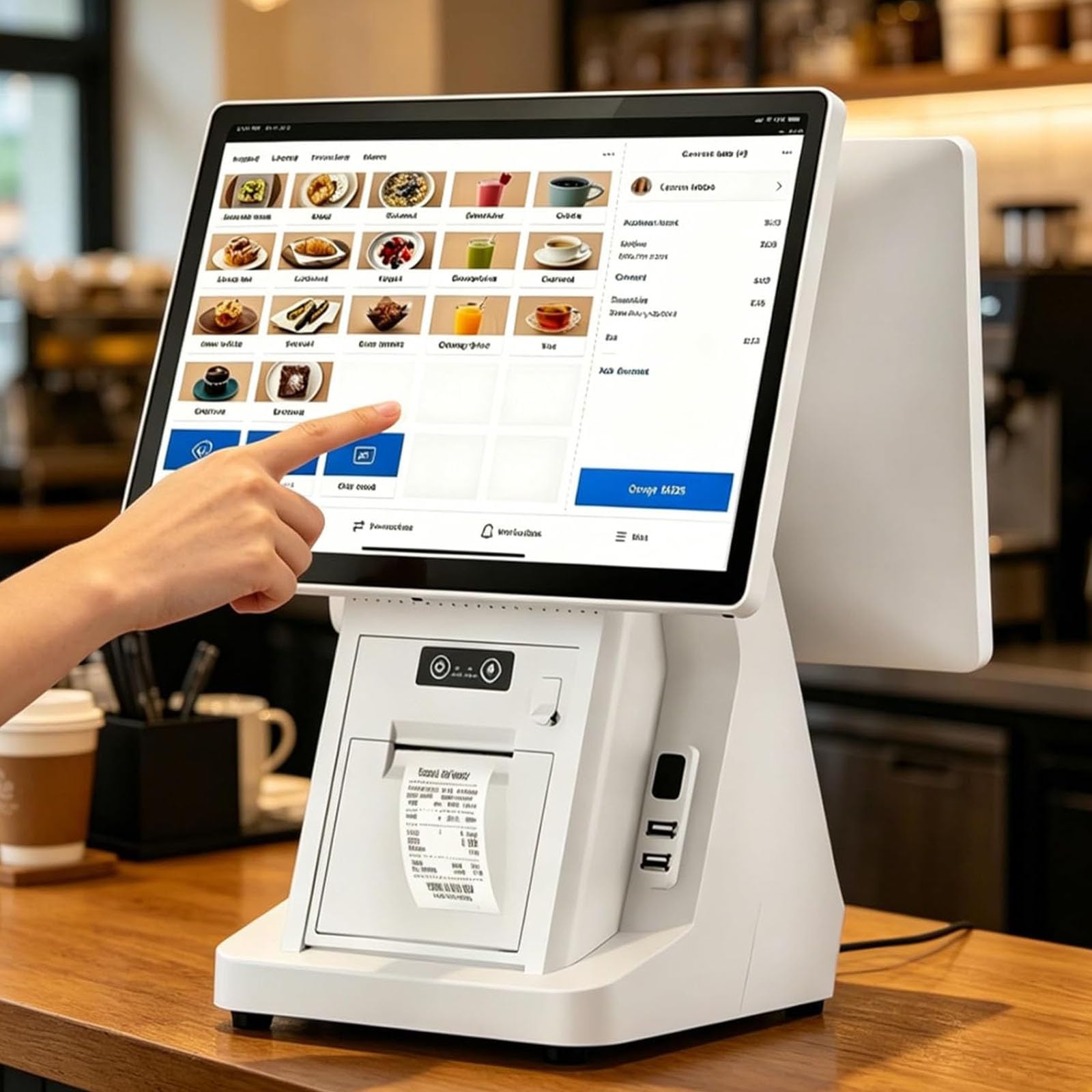 Caja Registradora POS con Doble Pantalla Táctil