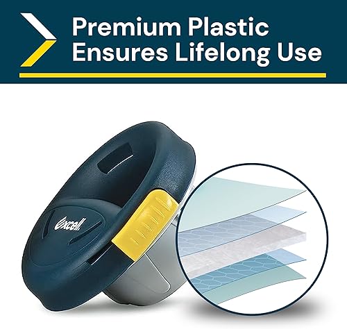 Vista 4 de Excell SF-756 Dispensador de película elástica con freno para película de núcleo de 3 pulgadas, uso en fábrica y almacén, dispensador de envoltura