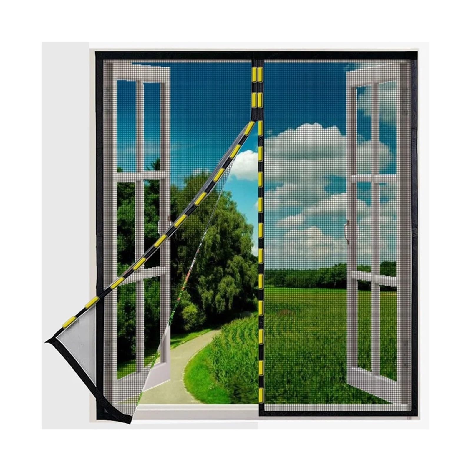 Moustiquaire magnétique fenêtre 60x150 store anti-mouche amovible