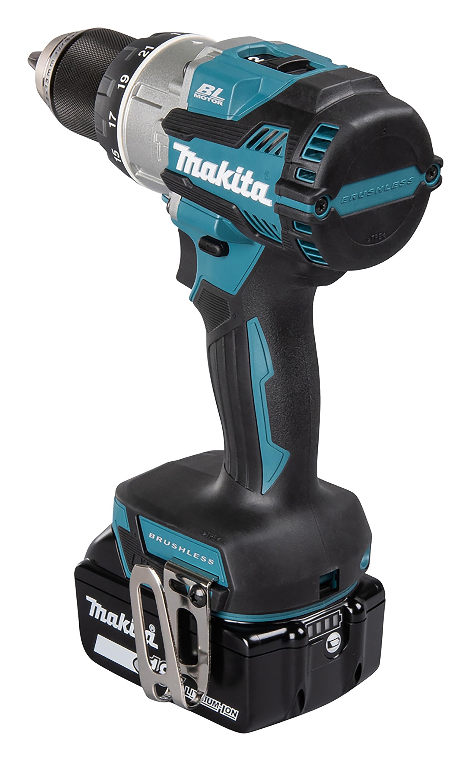 Makita DHP489RTJ Perceuse combinée sans balais Li-ion LXT 18 V 2 batteries 5,0 Ah chargeur étui Makpac