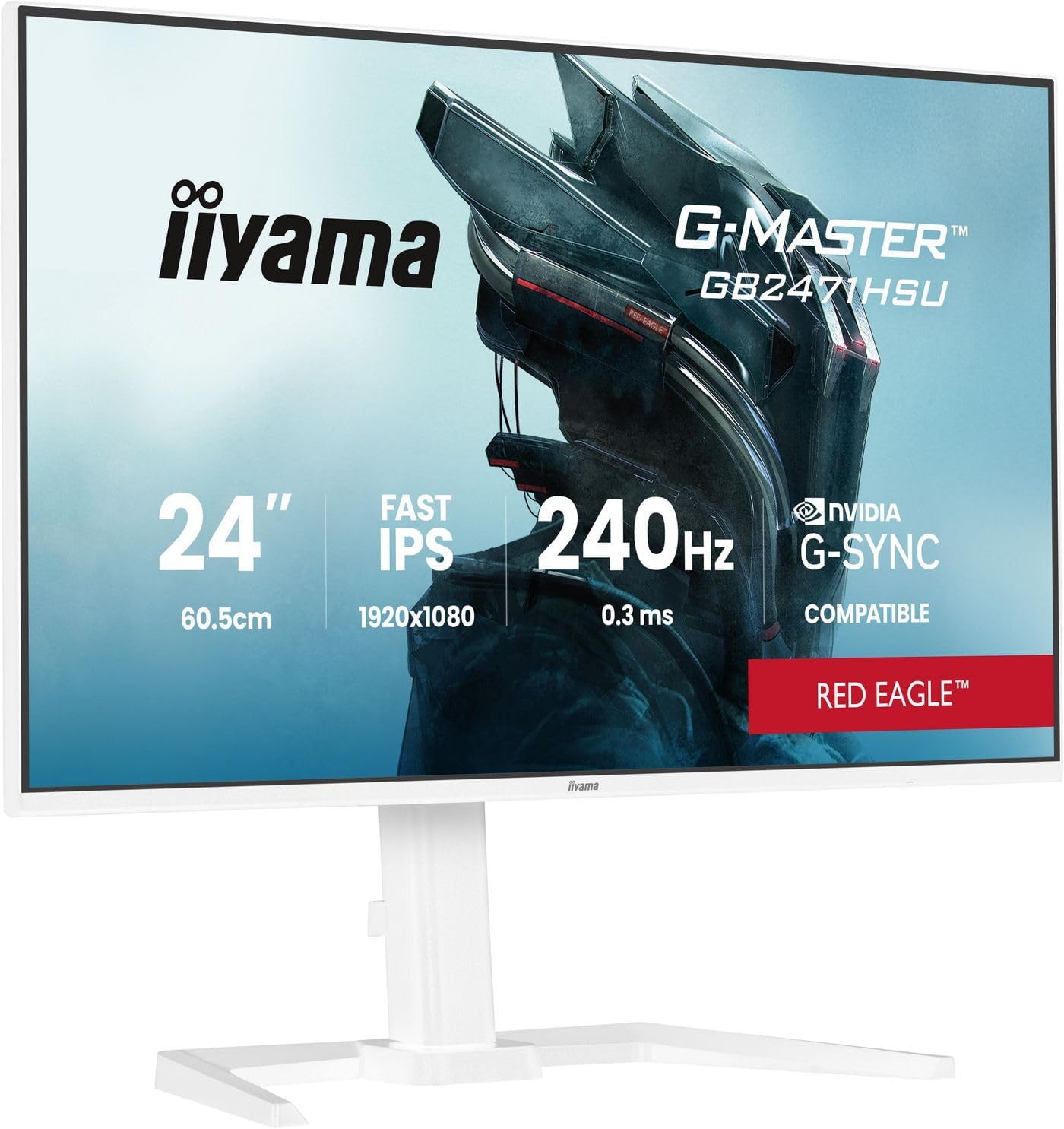 iiyama GB2471HSU-W1-23.8" IPS, 1920x1080/240Hz, 2H1DP, USB-hub, HAS
