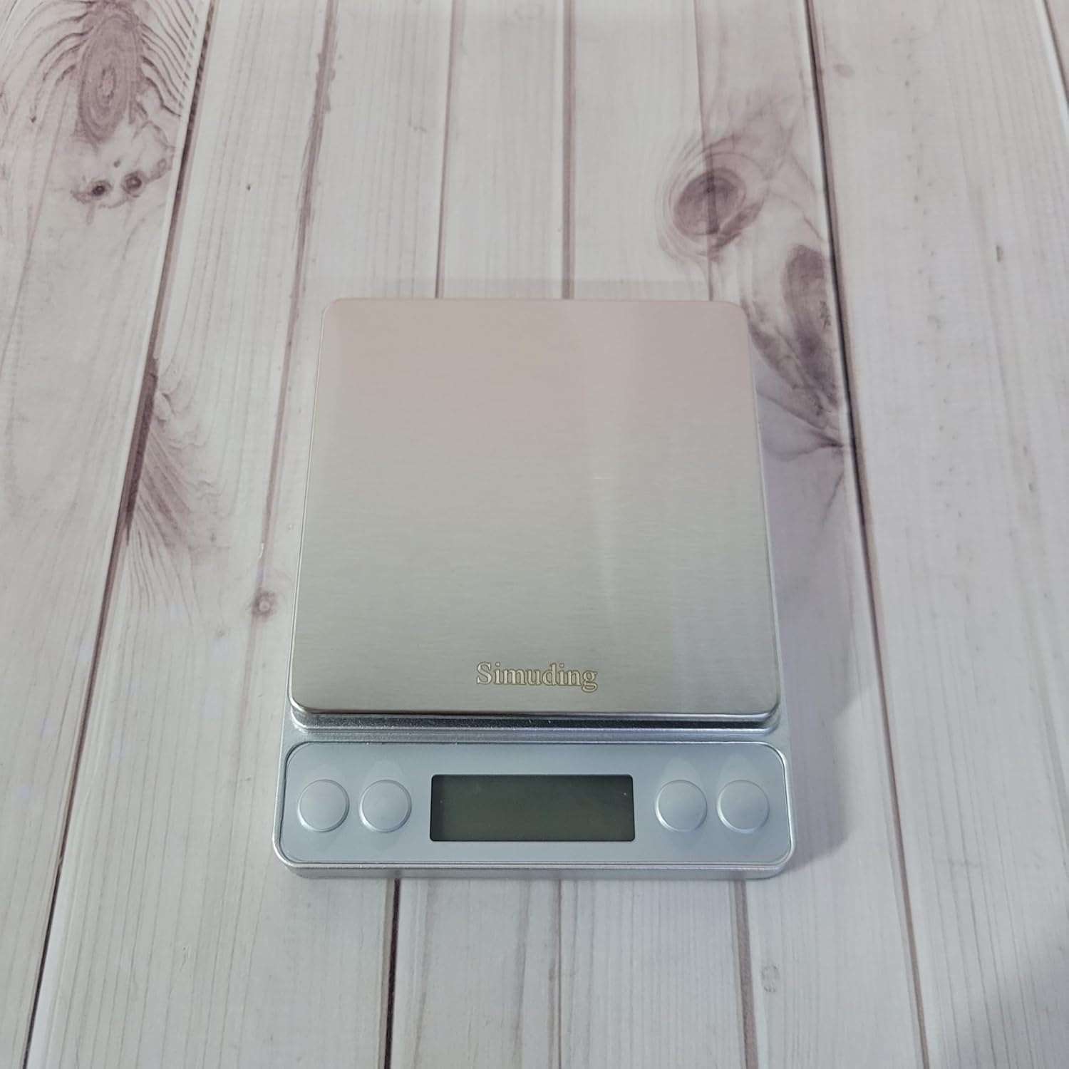 Simuding Electronic weighing scales for kitchen use - 0.01lb/0.1g Increment, Stainless Steel, Auto-Off, Low Battery Indicator