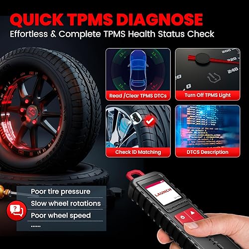 Miniatura 5 de 2026 Nuevo lanzamiento X431 i-TPMS herramienta de detección de presión de neumáticos, reinicio, reinicio y codificación de sensores TPMS, funciona