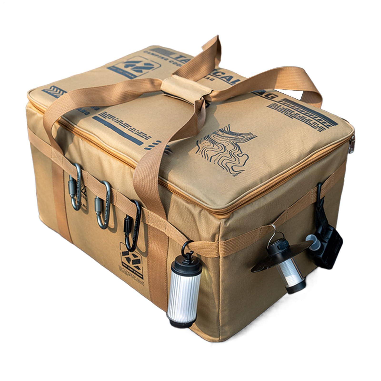 Camping Storage Bag - 30L Utility Duffel Carry Organizer | Foldable Container with Handle for Camping Gear Moving Dorm Garage Storage Drin Utility Duffel Foldableks Stove Food Bowl Pot