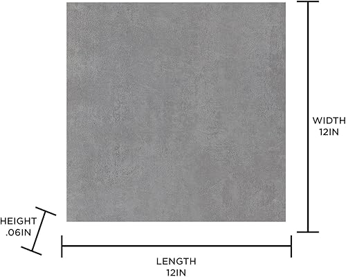 Miniatura 8 de FloorPops FP3326 Tundra - Azulejos de suelo para despegar y pegar, color gris (paquete de 2)