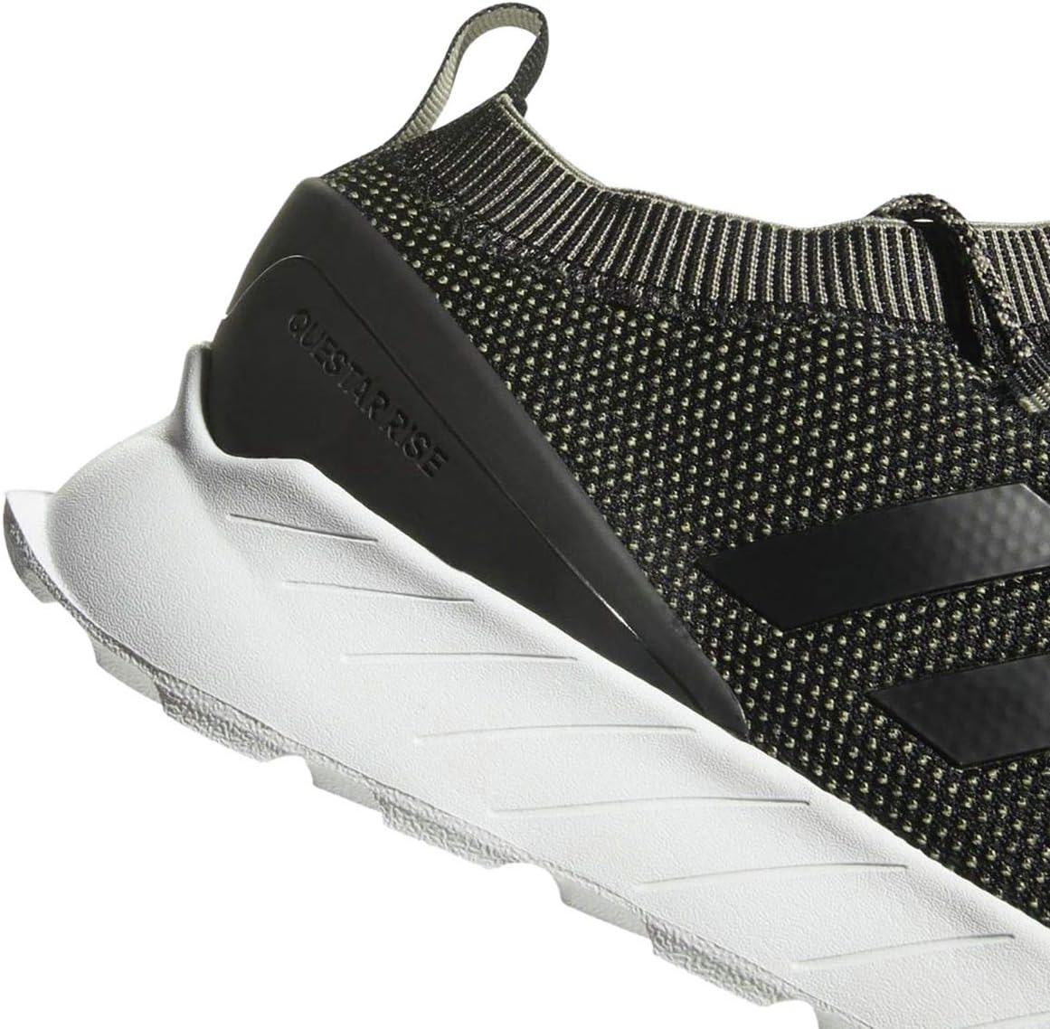 adidas gazelle silver green womens Adidas Questar Rise BB7183 Mens Black Canvas Lace Up Lifestyle Sneaker main image 1