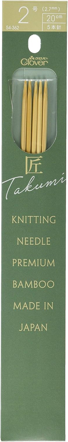Clover Clover Takumi 5 Needles, 7.9 inches (20 cm), No. 2