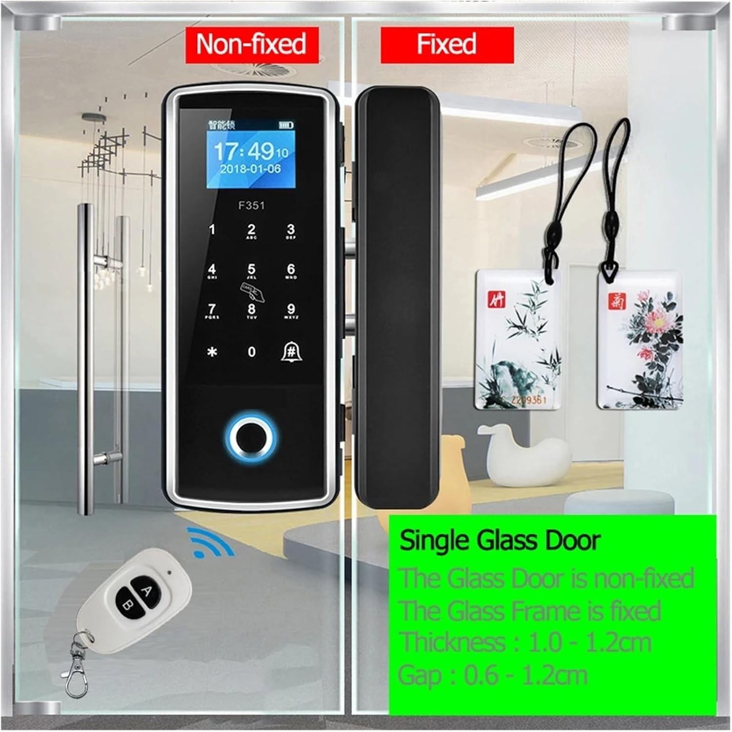 iNAHO RFID & Touch Panel デジタルドアロック iNAHO 電気錠 デジタル