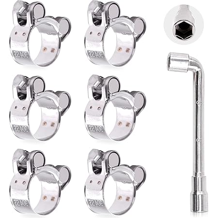 8-Pack Stainless Steel T-Bolt Clamps 51-59mm (1-3/4") – Rounded Edges For Turbo/Intercooler/Intake Hoses