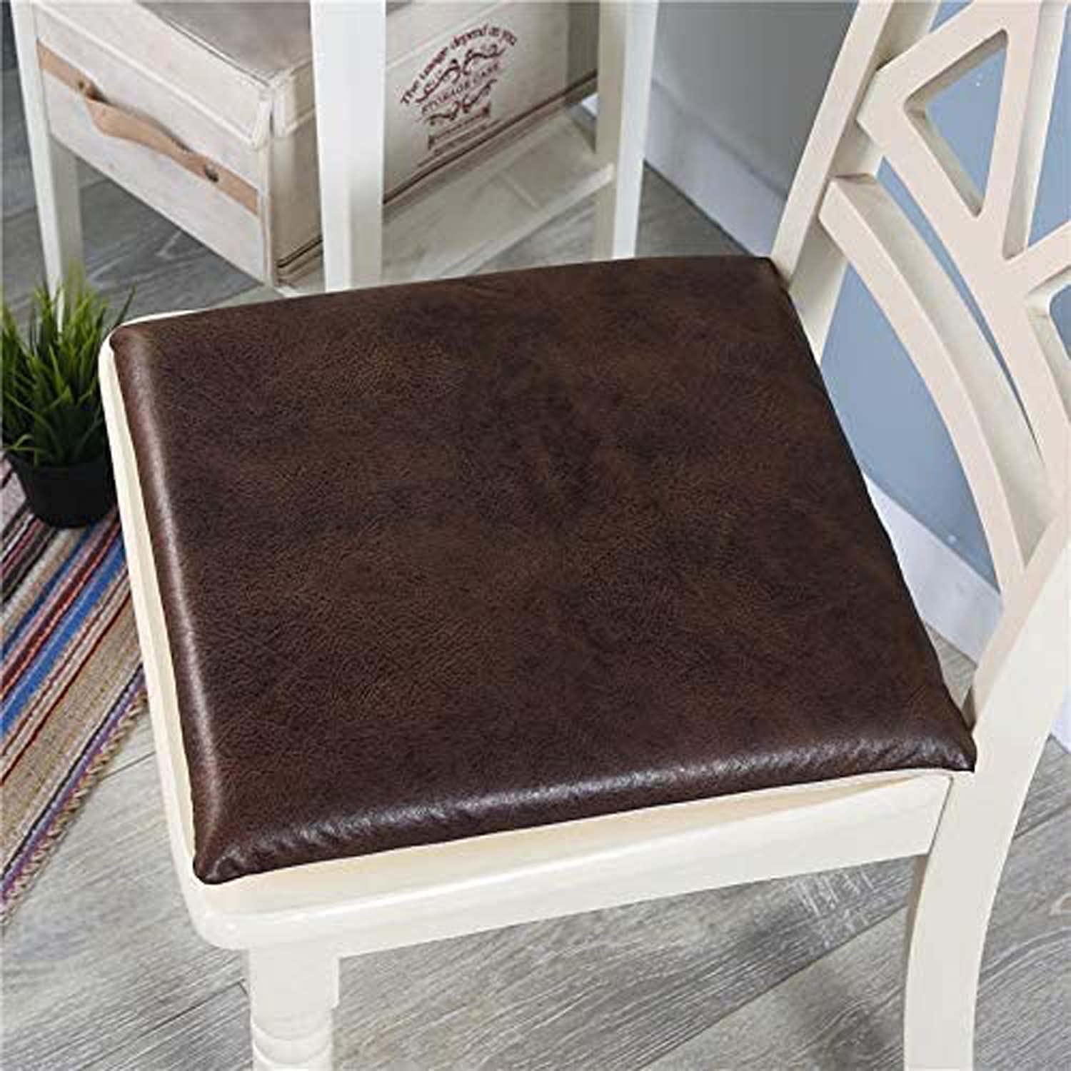 Cuscini Pelle Impermeabile Per Sedie - Quadrati Spessi Per Casa E Giardino - Foto 3