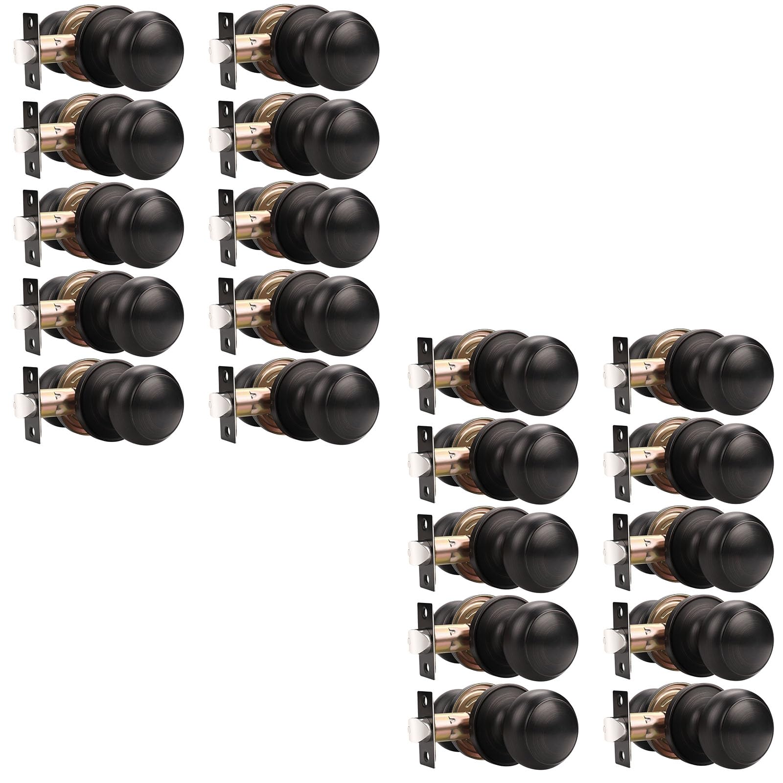 Probrico Passage Door Knobs - Keyless Black -13 Probrico Passage Door Knobs - Keyless Black -13