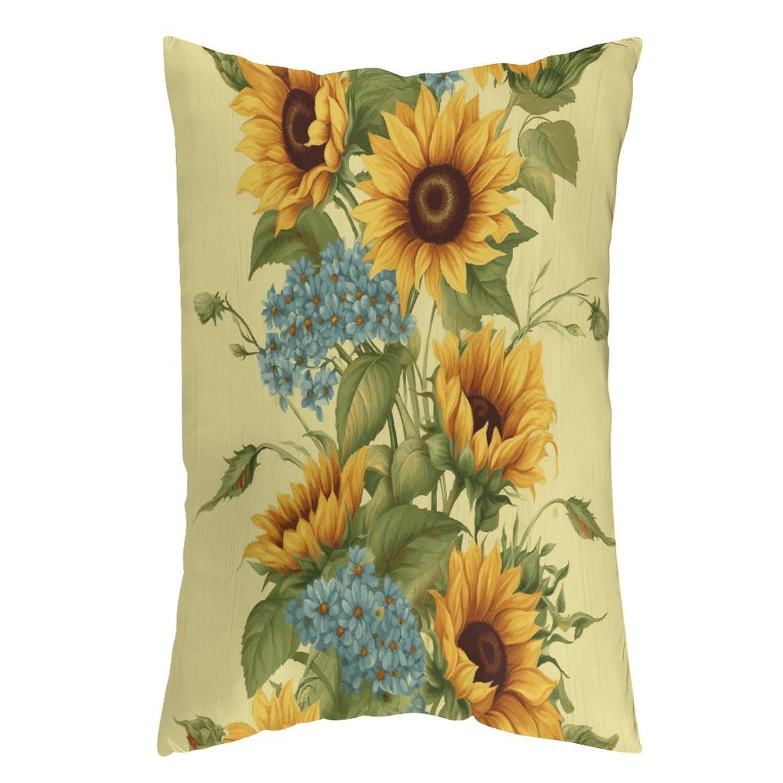 LDGSUPH Sunflowers Pillow Cases Soft Pillowcase with Invisible Zipper Wrinkle Resistant Pillow Covers Breathable Removable Pillow Protector for Bed Sofa Car 20"x30"