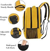 Vista 15 de MATEIN - Mochila empresarial para laptop de 15.6 pulgadas, mochila de viaje con puerto de carga USB, resistente al agua, para trabajo, universidad