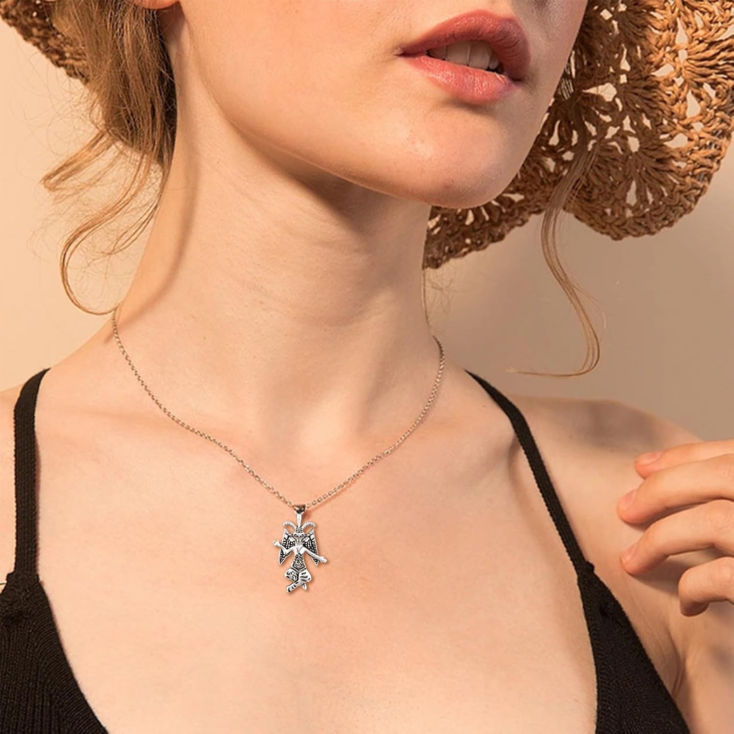 CHGCRAFT 20Pcs 2Colors Satanic Goat Head Pendant Alloy Pendants Goat Charm for Bracelet Necklace Earrings Jewelry Making - Image 5