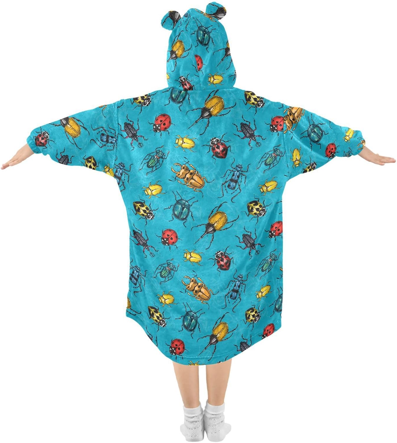 Wearable Blankets for Kids, Super Soft Warm Cozy Oversized Blanket Hoodie, Gifts 3-14 Y Boys Girls Teens with Pocket
