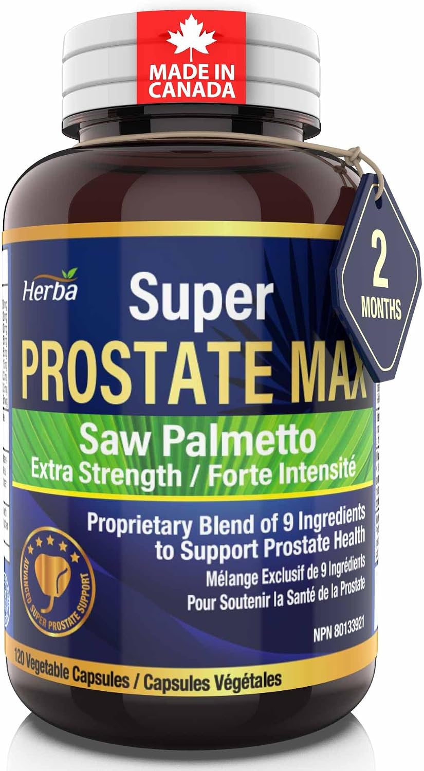 Herba® Prostate Supplement for Men – 120 Capsules | Super Prostate Max