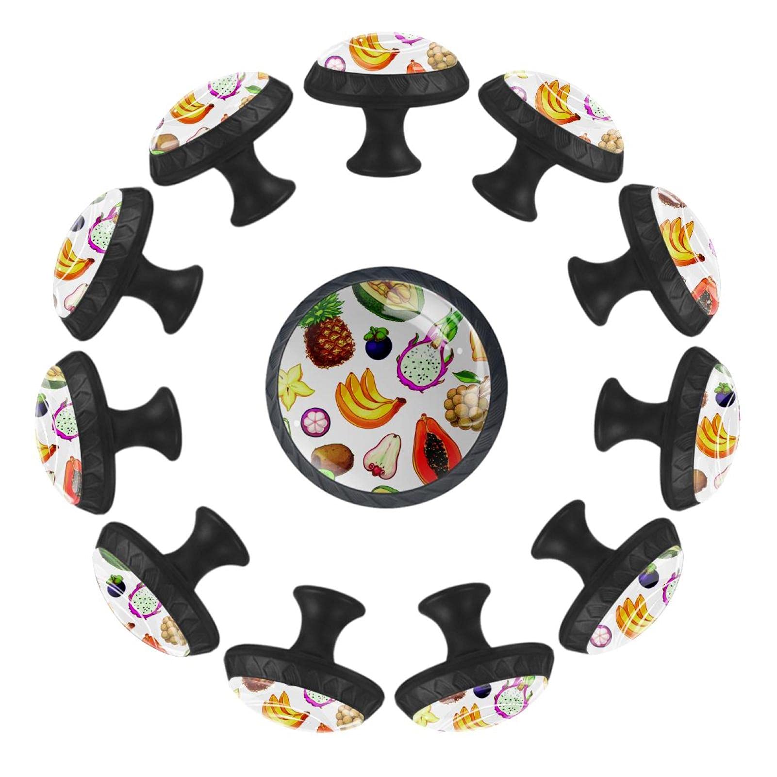 Boutons de tiroir ronds 35 mm Ripen lot de 12 poignées de meubles commode chambre
