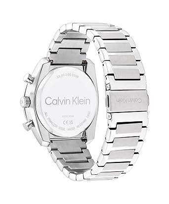 Calvin Klein Ck Flex Qtz Multifunction Black Tonneau Dial Men's