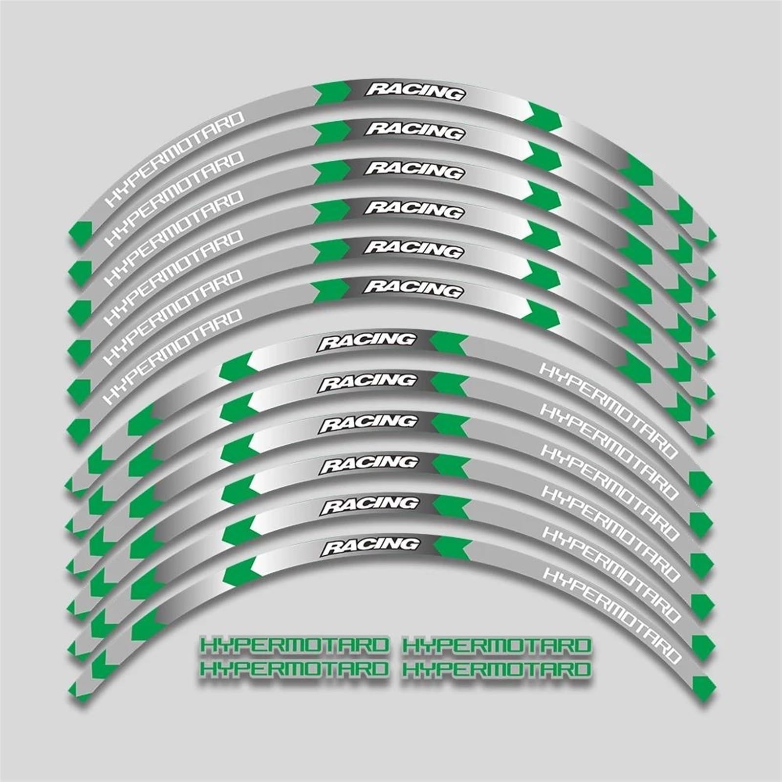 17inch Motorcycle Stickers Rim Decals Wheels Reflective Stripe Tape for Ducati Hypermotard 939 821 796 950 1100 Decorative(Color8)