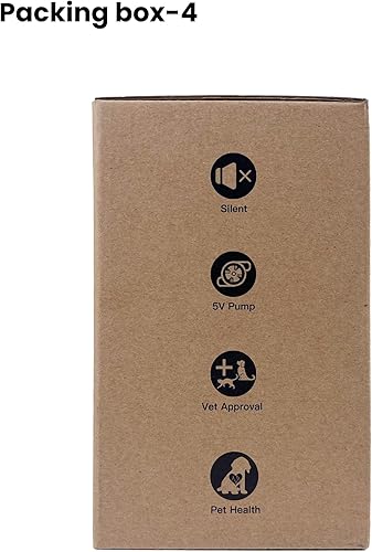 Miniatura 11 de Fuente de agua para gatos fuente para gatos de 67 oz2 L con bola, fuente de agua súper silenciosa para mascotas, fuente para gatos con filtro para