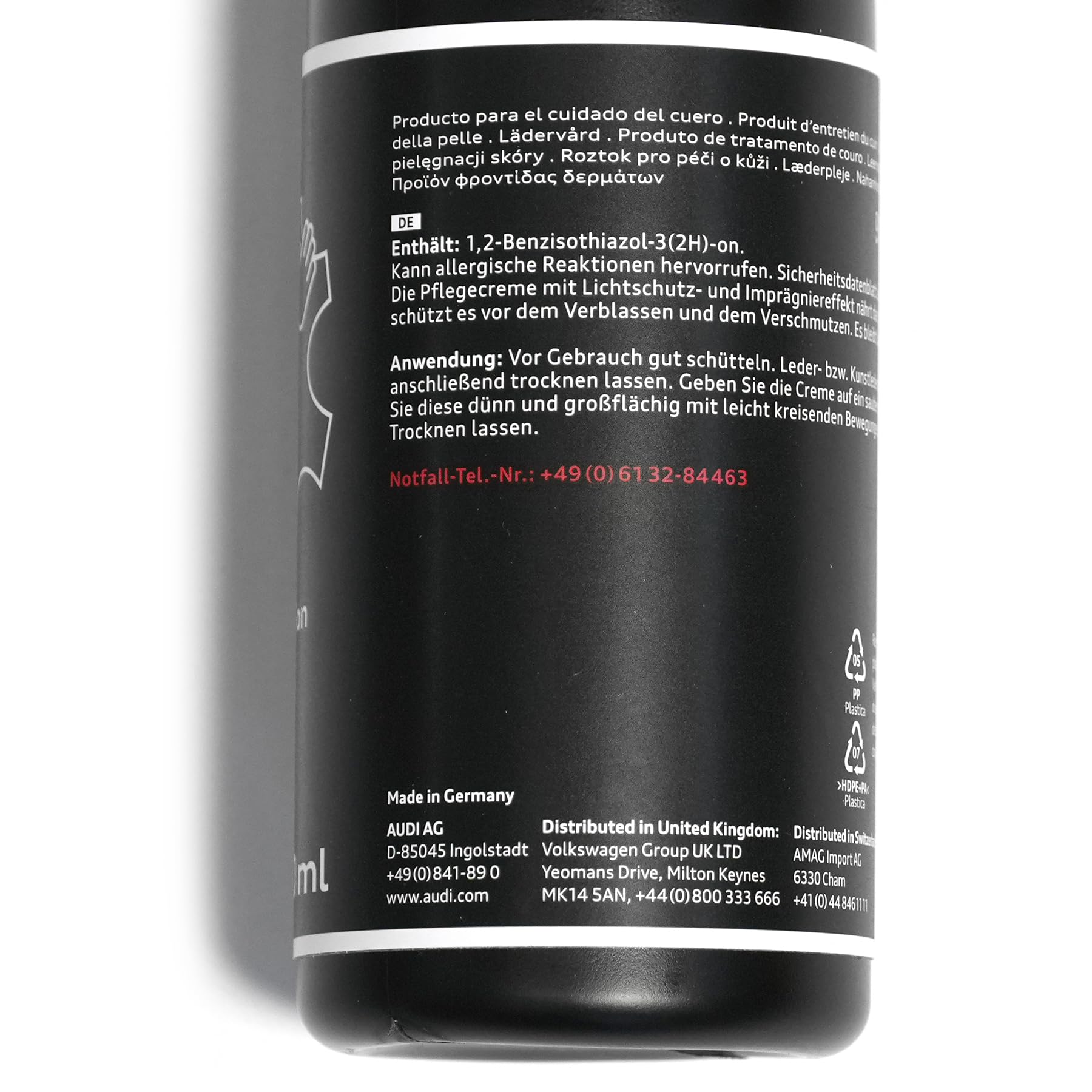 Audi 89A096306 Cura della Pelle 250 ml detergente impregnante per Pelle