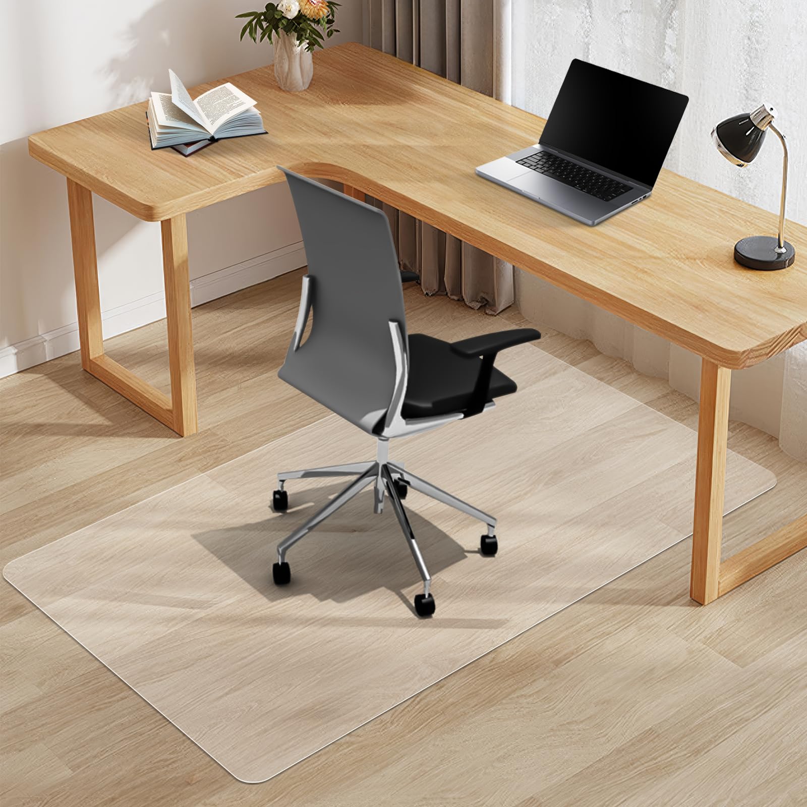 Vicwe Chair Mat for Hardwood Floor, 36” x 72” Office Chair Mats, Clear Floor Protector Mat, Easy Rolling Chair Mats for