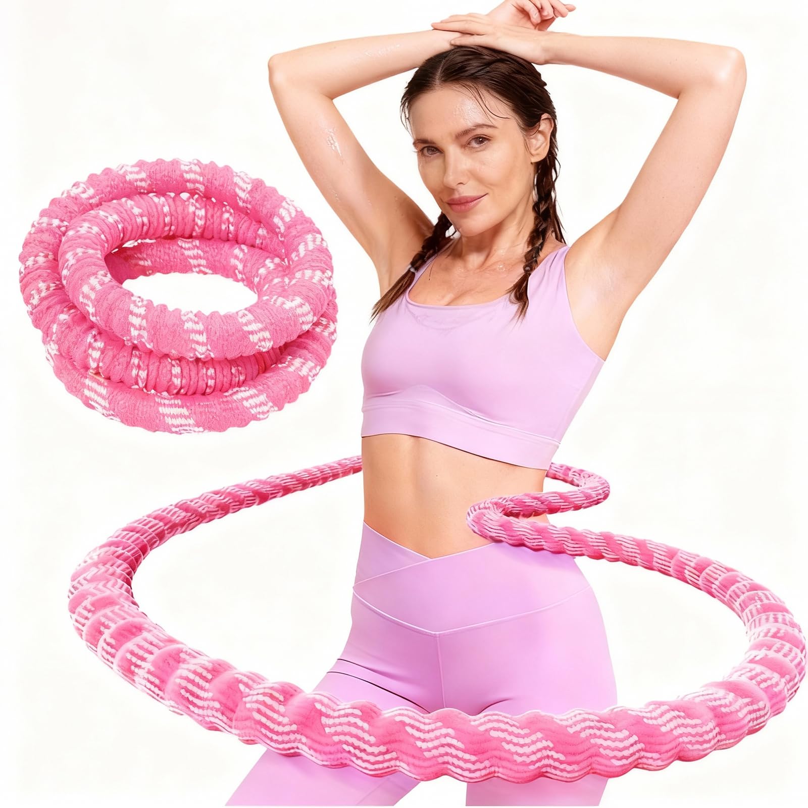 Amazon.com : 3.3 lbs Spring Soft Hula Hoop for Adults  display picture 2