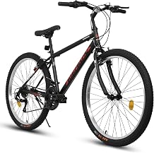 Mountain Bike 24 26 Inch for Men Women, 21 Speeds High-Carbon Steel Frame, Classic Adult Teens Sport Bicycle, V Brakes Bicycle for Snow City Commuters and Short Trip