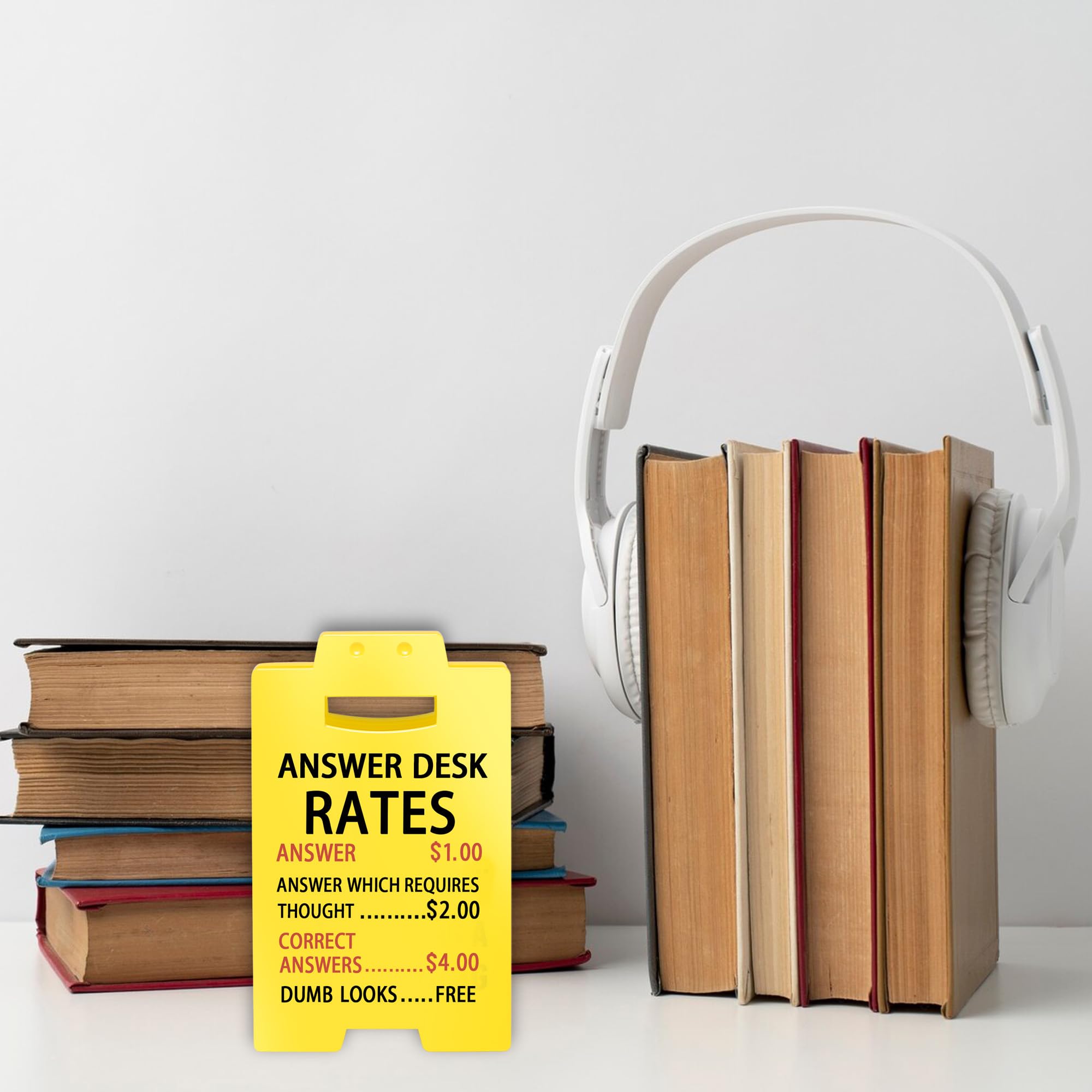 Funny Office Status Sign - 6.3x3.9 Inch Adjustable Cubicle Decor For Coworkers & Boss Gag Gifts