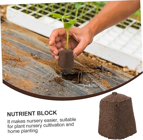 Miniatura 9 de Happyyami Paquete de 10 tapones en bloque de suelo de nutrientes ideales para plantas de balcón y suministros de jardín