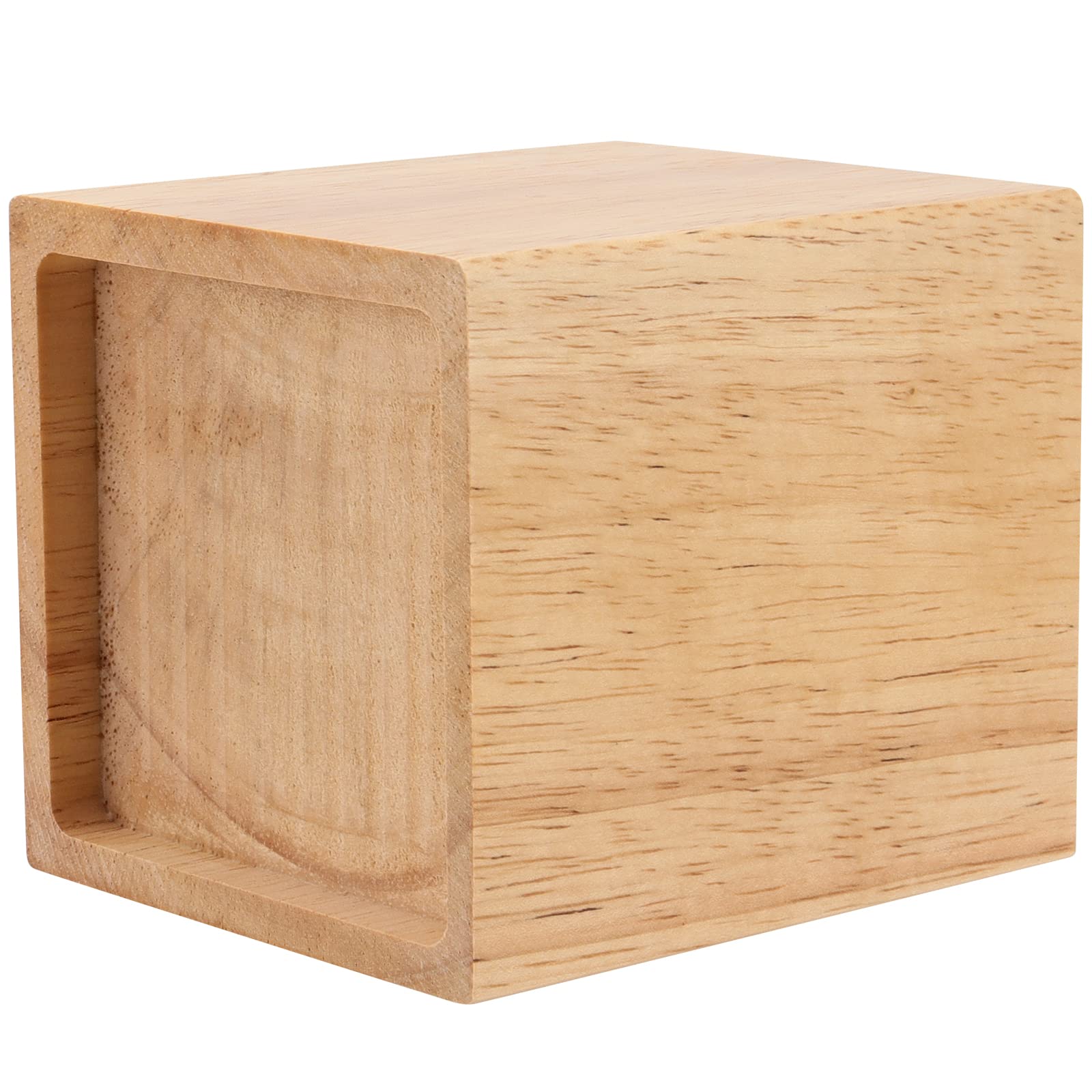 HOZEON Paquete de 4 elevadores de Cama de Madera de 4 Pulgadas, elevadores de Muebles Resistentes, elevadores de Muebles de Madera, Extensores Cuadrados para sofá, Cama, Silla, marrón Oscuro