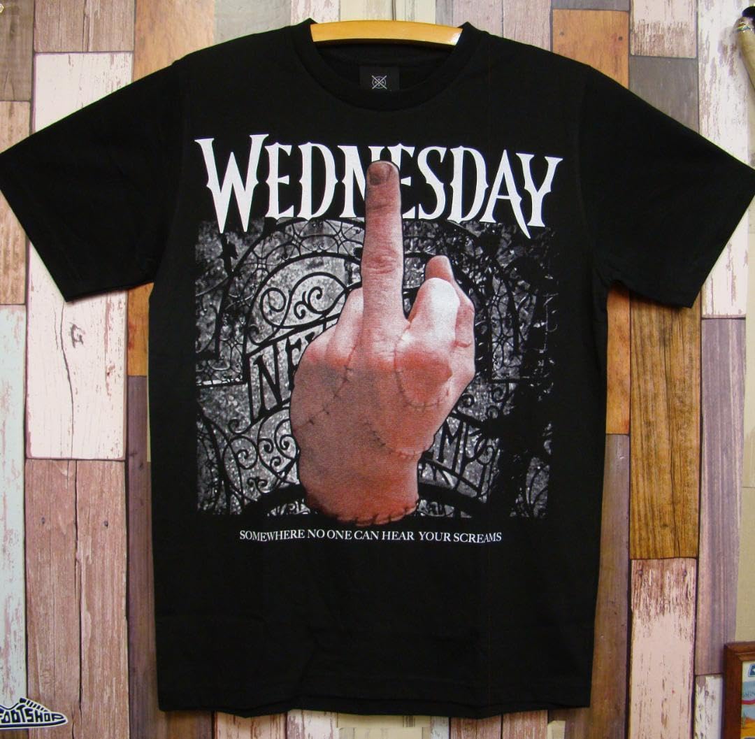 『*p様 アダムスファミリー ウェンズデー WEDNESDAY tシャツ p様 アダムスファミリー ウェンズデー WEDNESDAY tシャツ - メルカリ