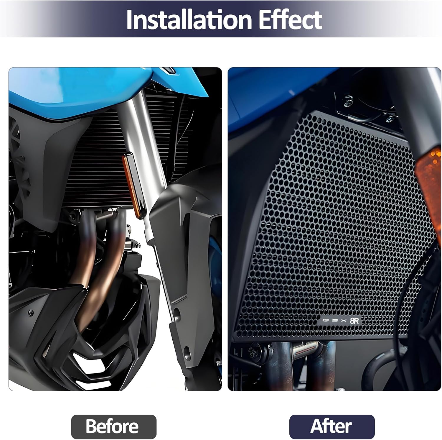 Radiator Cover Grille Guard Protection Compatible with SUZUKI GSX-8R GSX8R GSX-8S GSX8S 2022 2023 2024(GSX8R)