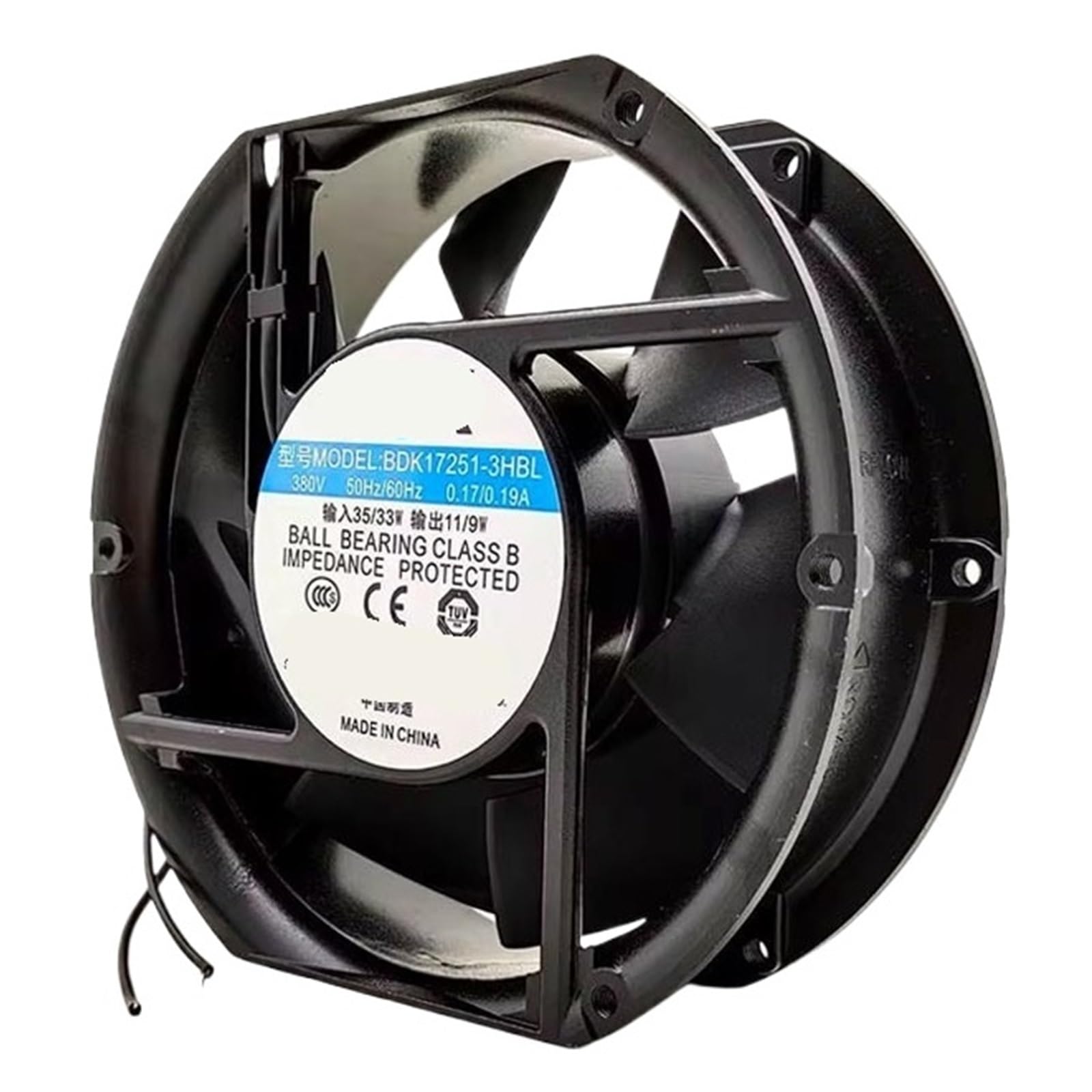 Ventilateur 17251 AC 380V contre surchauffe machine industrielle 172x51mm