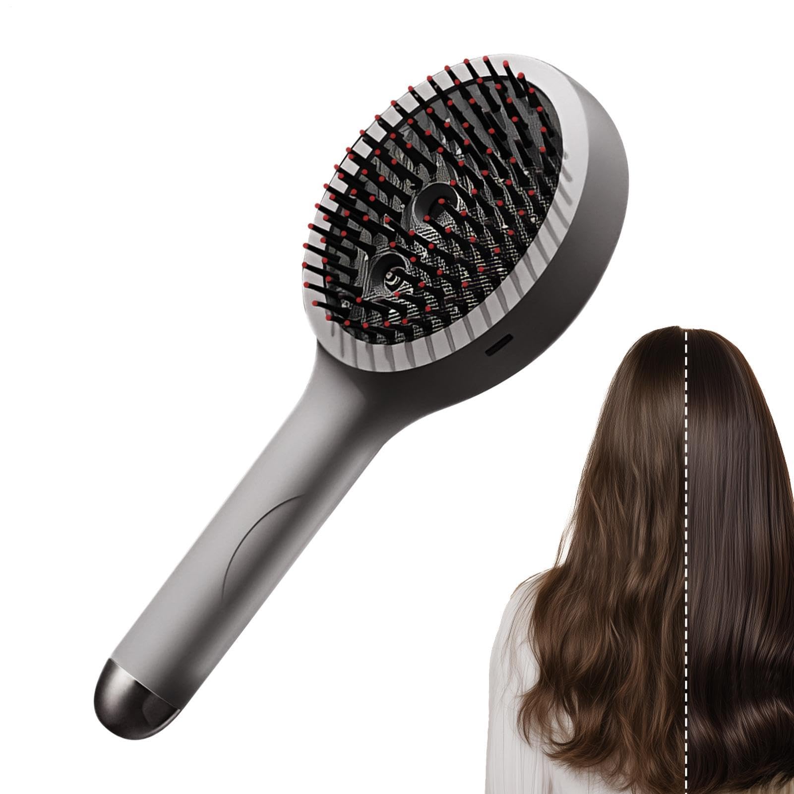 Cepillo de pelo de vapor para desenredar sin tirones con spray 8