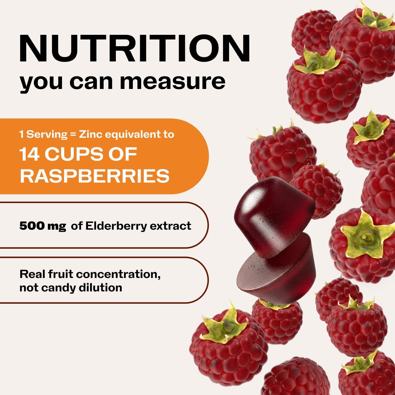 Vimergy NutriDense Berrylicious - Elderberry Extract + Zinc Immune Support Chewables - Gluten Free, No Artificial Sweeteners, Food Supplement, 60 Chewables (30 Servings)